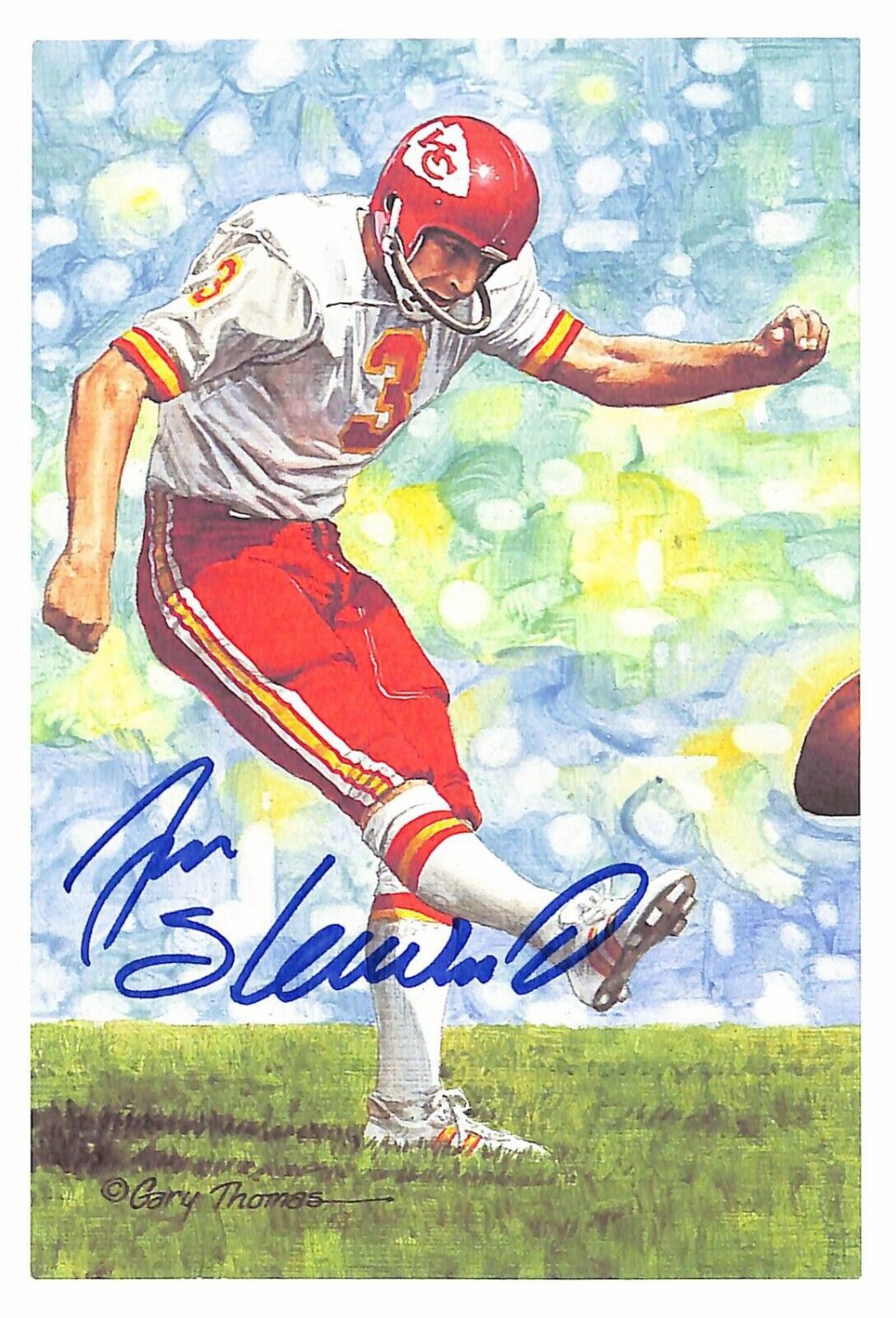 Jan Stenerud Autographed Signed Goal Line Art Glac Chiefs PSA/DNA