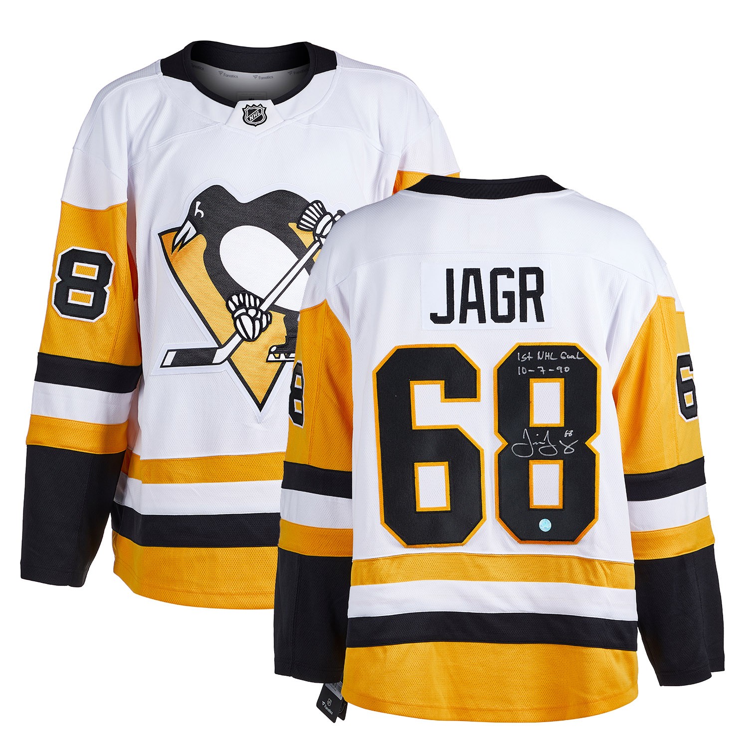Jaromir Jagr Signed Pittsburgh Penguins Away Jersey