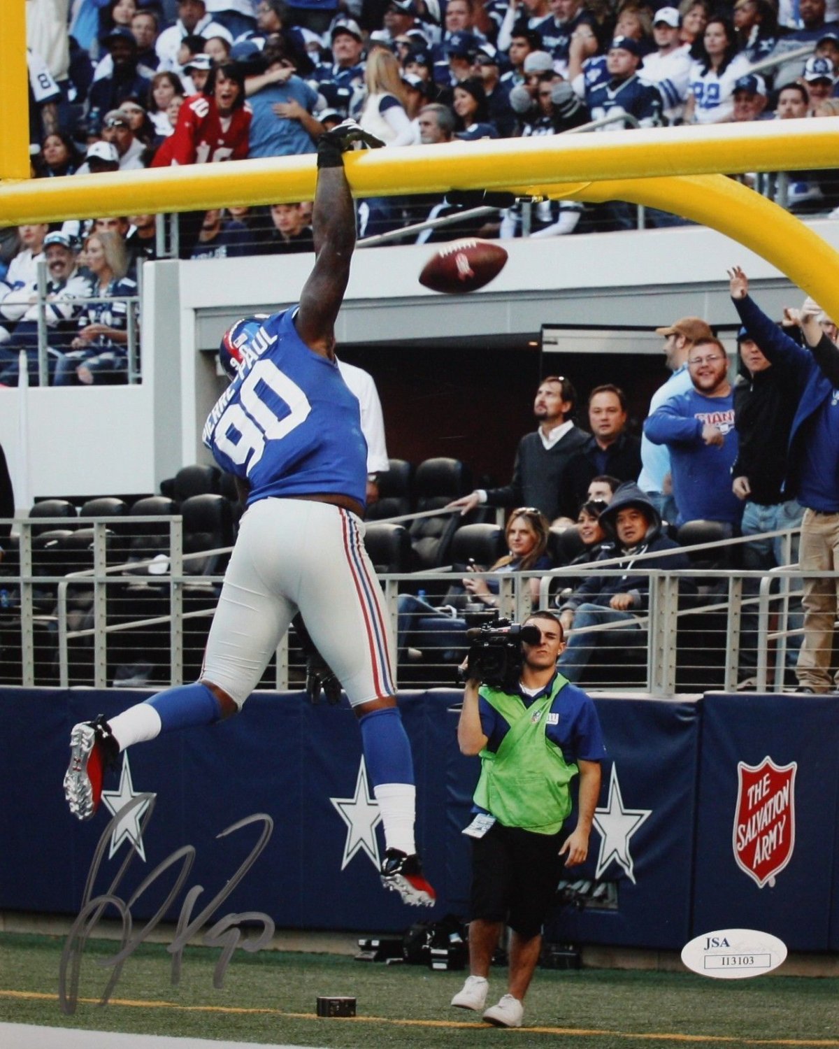 Jason Pierre Paul Autographed Signed 8X10 Td Celebration Photo- JSA  Authenticated