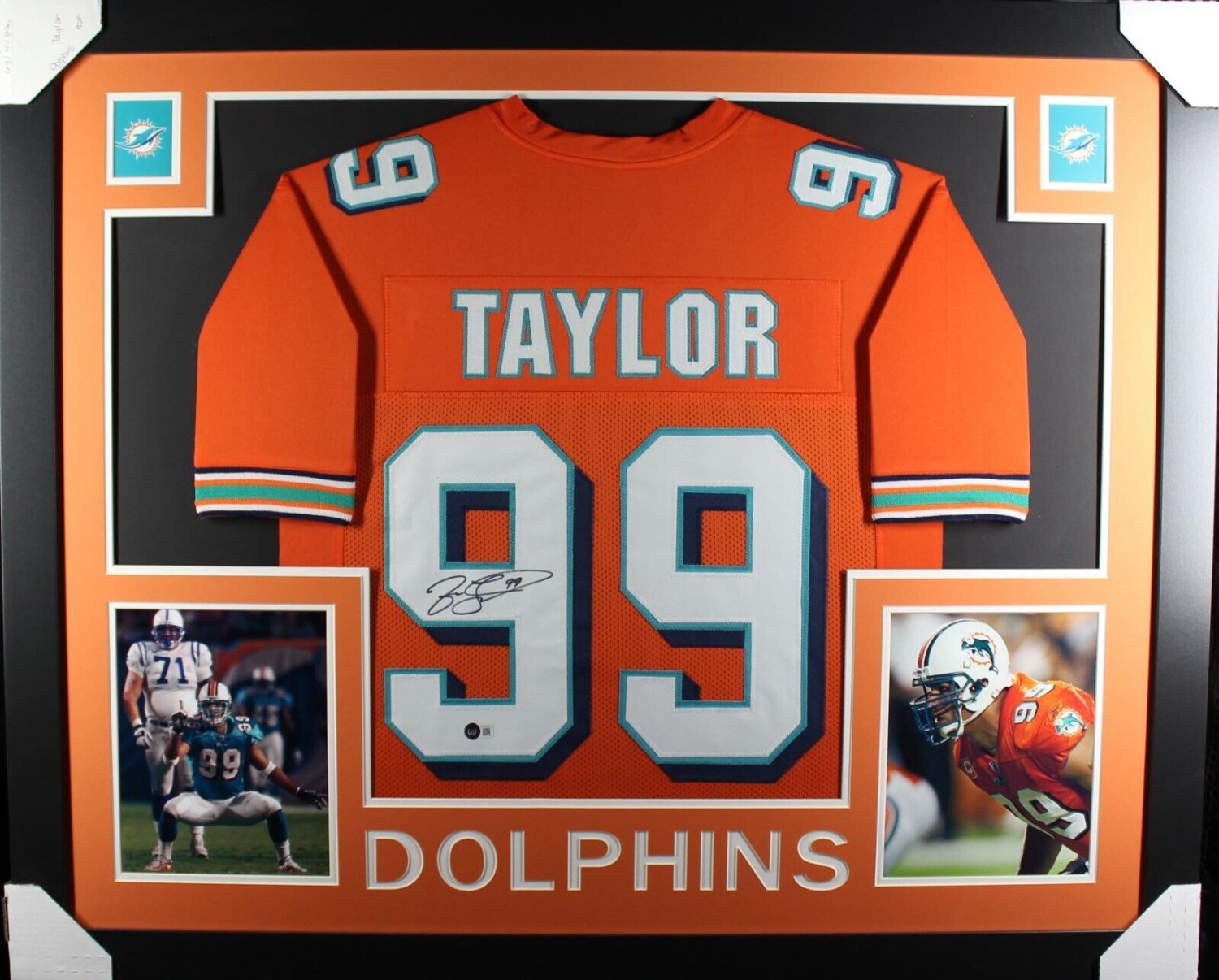 Jason Taylor Autographed Signed Miami Dolphins Beckett