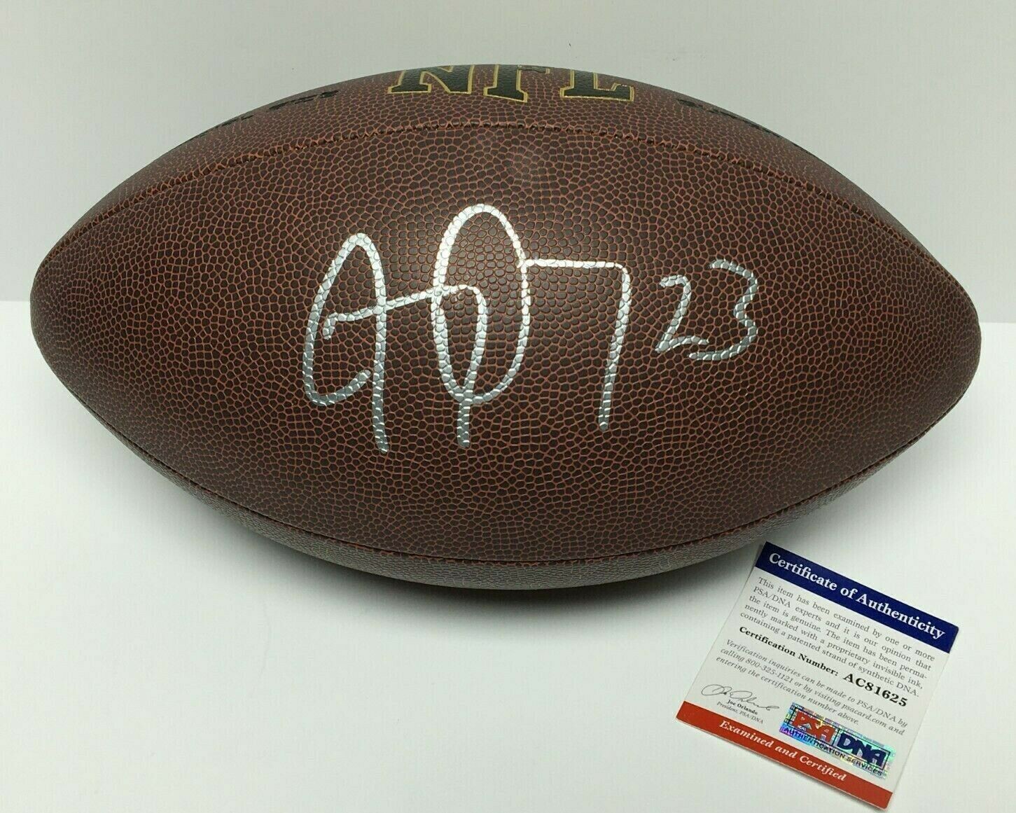 Jay Ajayi Autographed Signed Wilson Nfl Super Grip Football Philadelphia Eagles Psa