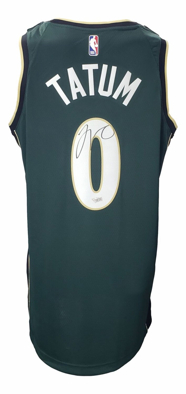 Jayson Tatum Autographed Signed Boston Celtics Green Nike Swingman