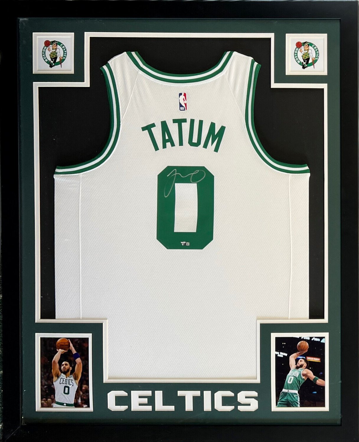 Jayson Tatum Autographed Signed Celtics #0 NBA Nike Jersey Framed