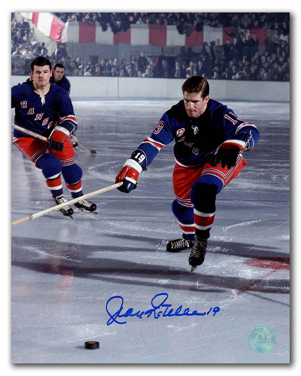 Jean Ratelle New York Rangers Autographed Signed Original Six Hockey ...