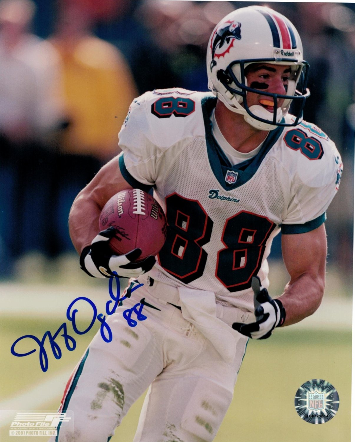 Jeff Ogden Miami Dolphins Autographed Signed 8x10 Photo