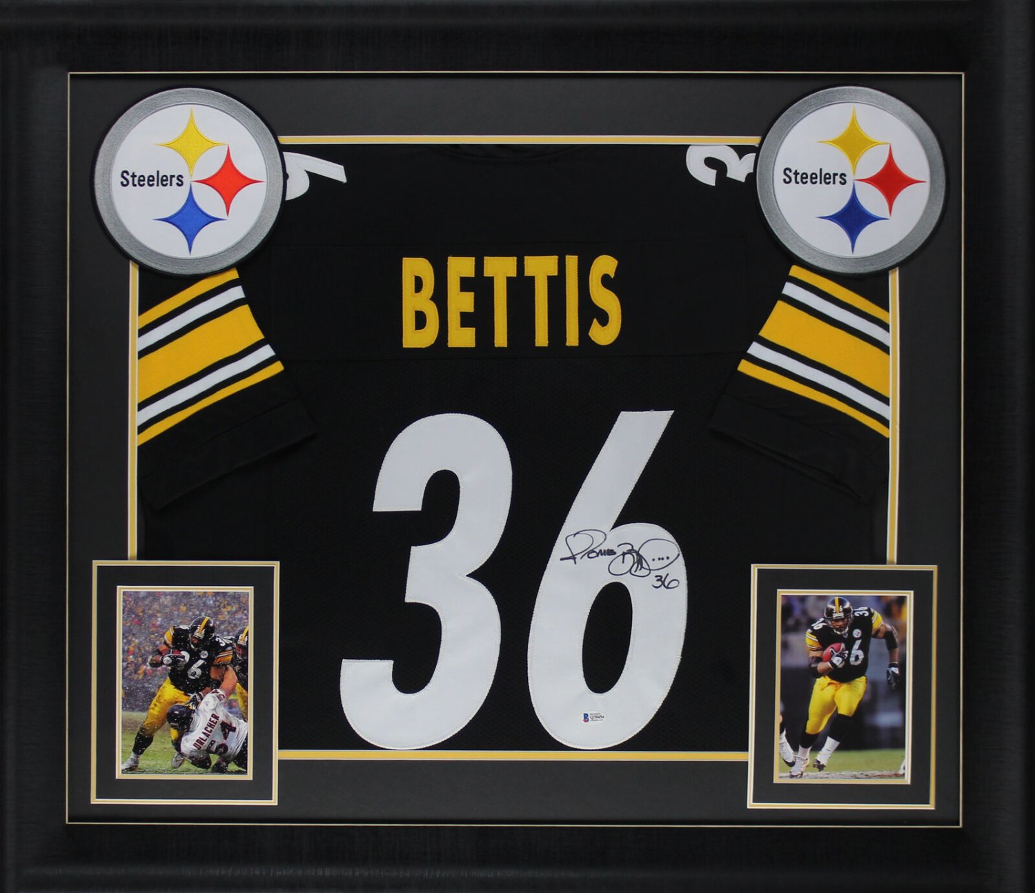 Jerome Bettis Autographed Signed Authentic Black Framed Pro Style