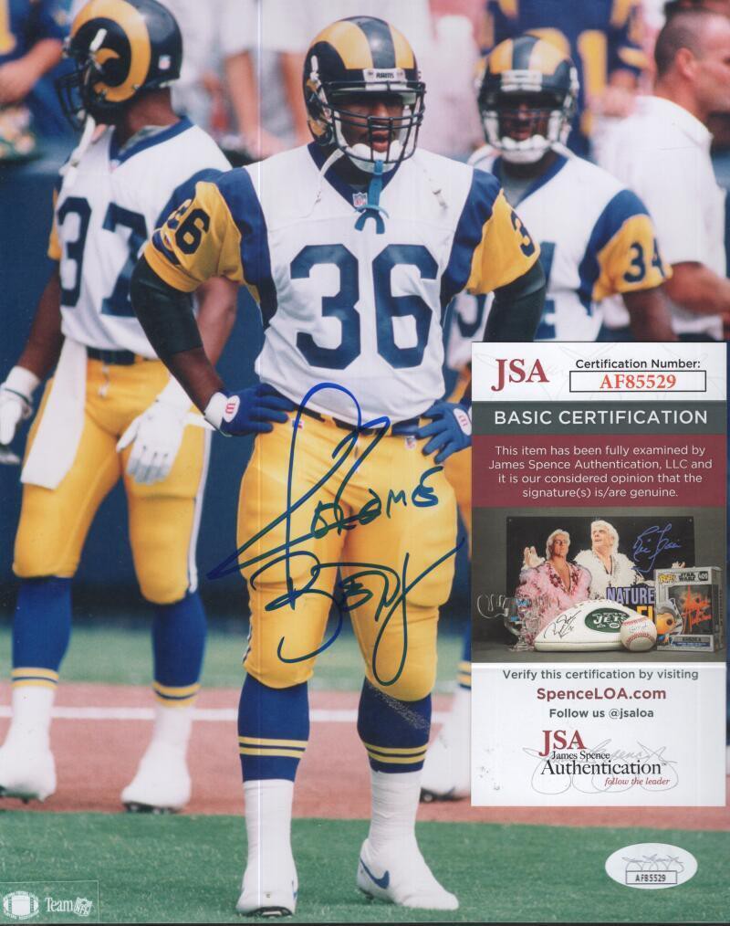 Jerome Bettis Autographed Signed Rams 8X10 Photo JSA