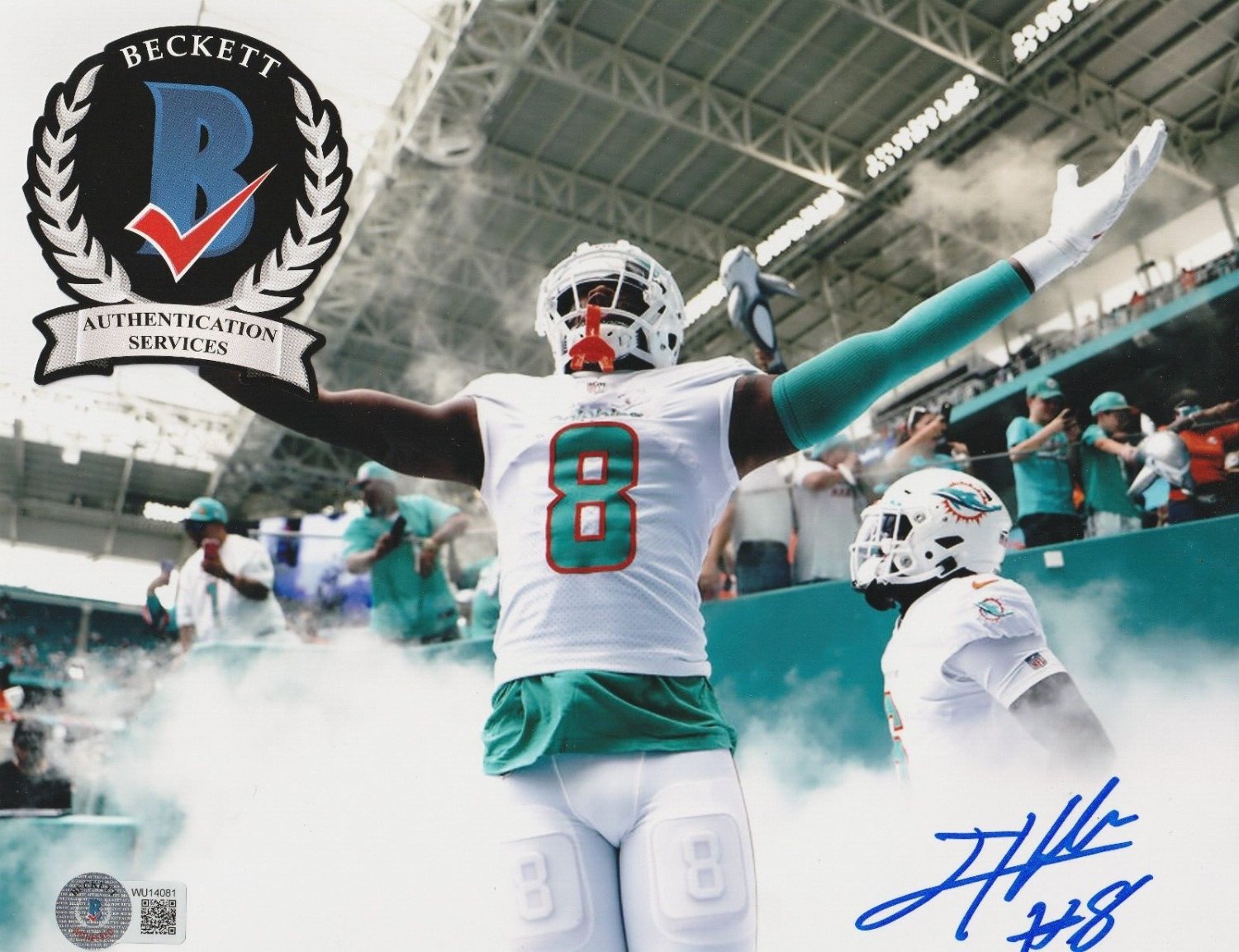 Jevon Holland Autographed Signed Miami Dolphins Beckett