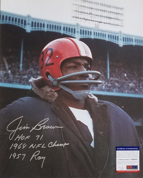 Jim Brown Autographed Signed Cleveland Browns 16X20 Photo Beckett  Authenticated PSA/DNA