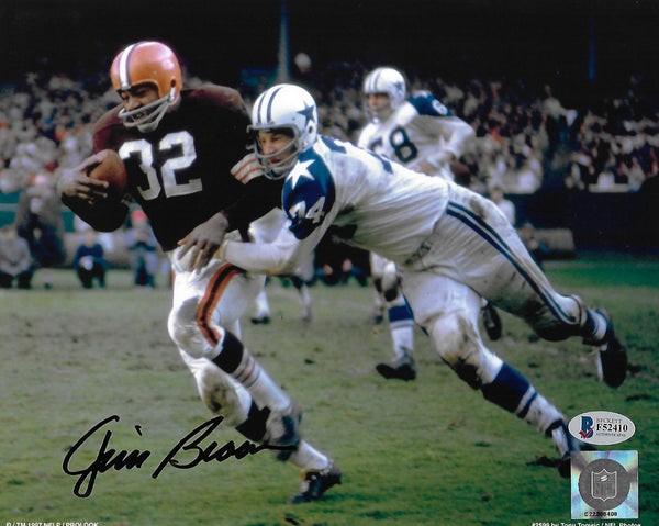 Jim Brown Autographed Signed Cleveland Browns 8X10 Photo Beckett  Authenticated #10