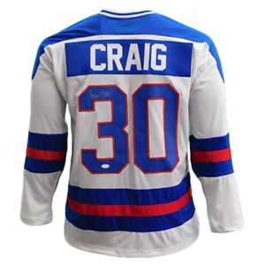 Jim Craig Autographed Signed Team Usa Hockey Jersey White Jsa