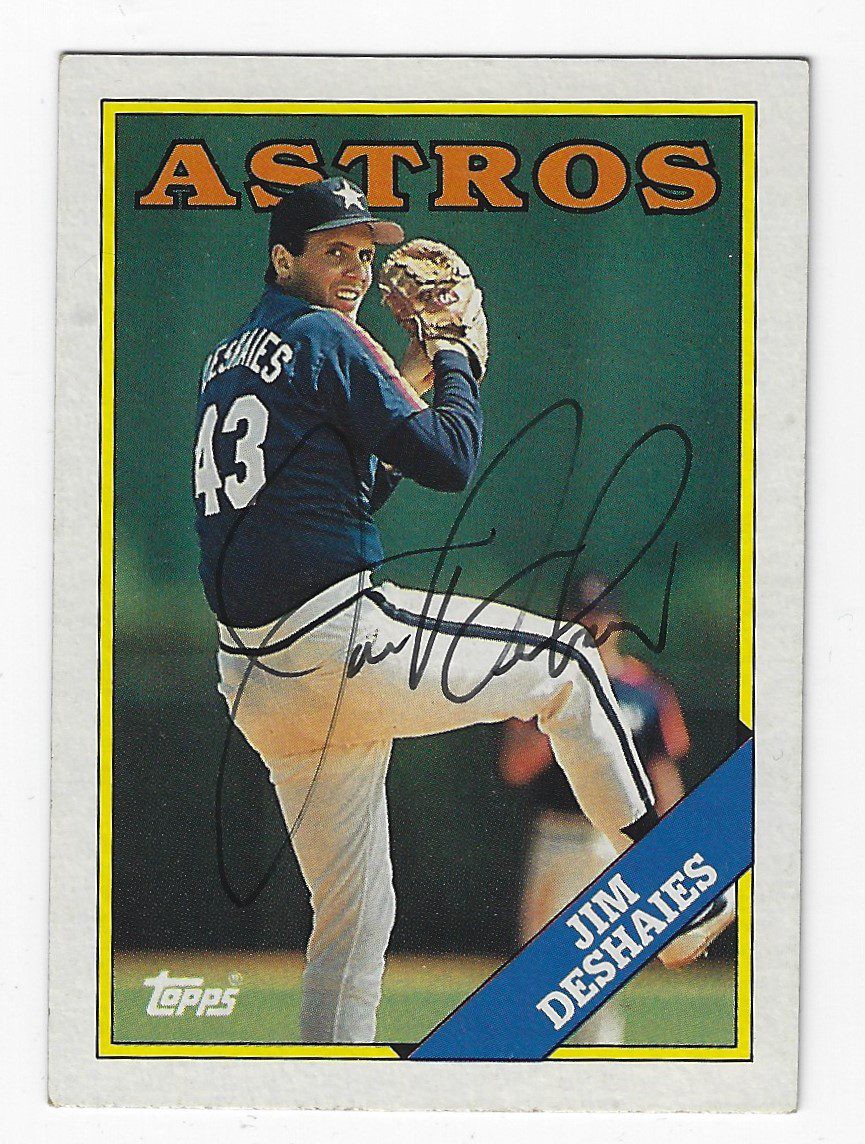 Jim Deshaies Autographed Signed Houston Astros 1988 Topps Card