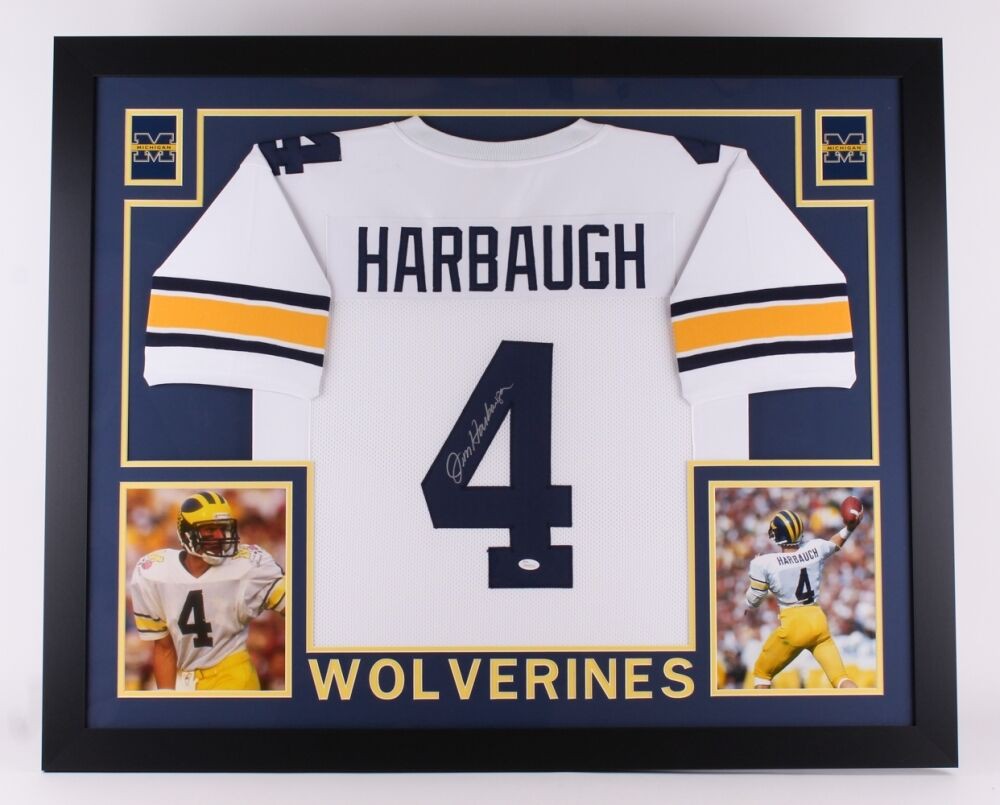 Jim harbaugh autographed michigan jersey Clearance