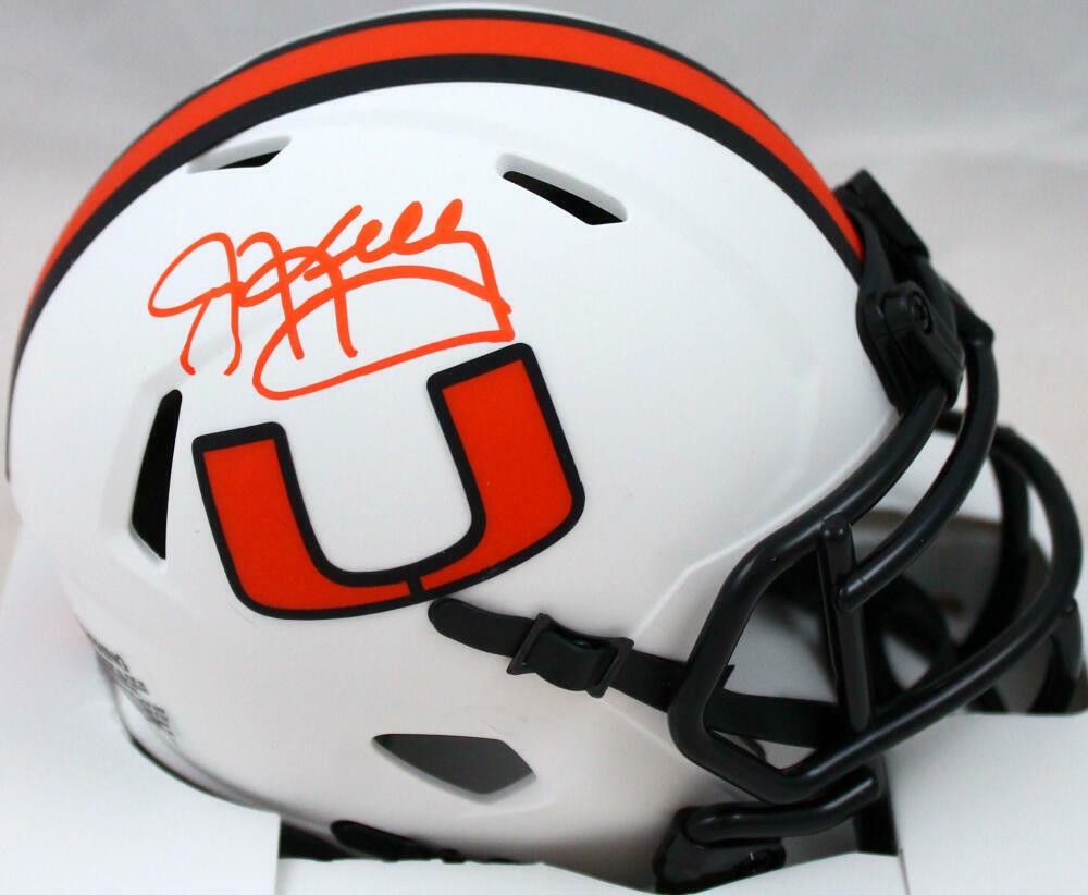 Jim Kelly Autographed Signed Miami Hurricanes Lunar Speed Mini