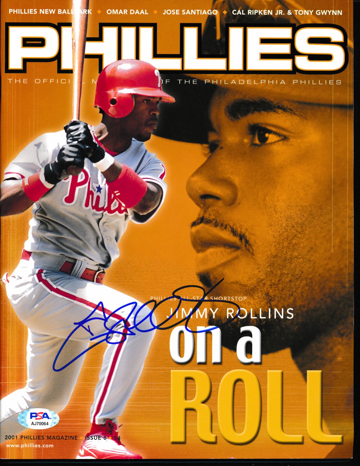 Jimmy Rollins Autographed Signed Framed Philadelphia Phillies 