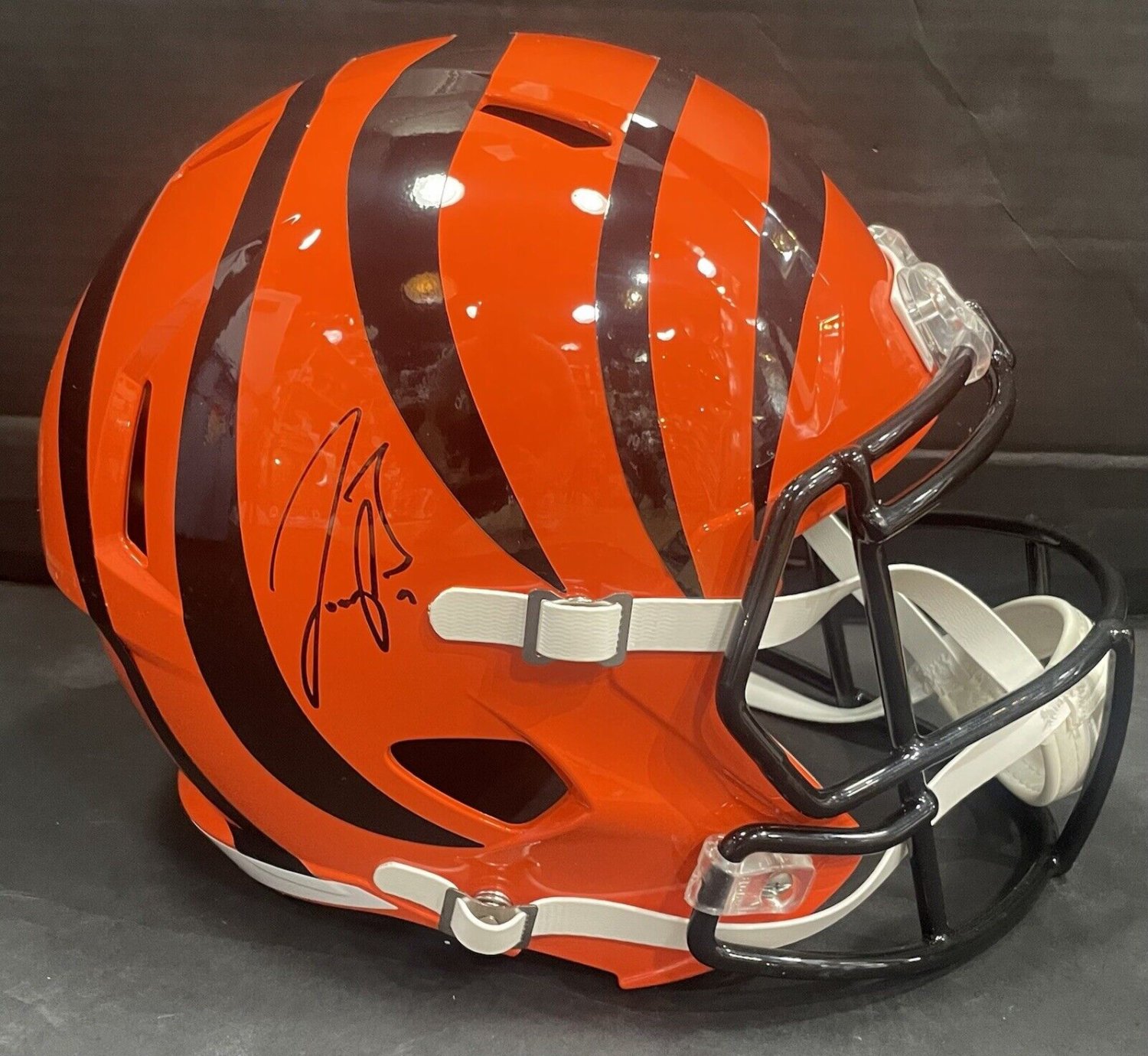 Joe Burrow Autographed Signed Bengals Speed Replica Fs Helmet Mint  Autograph Fanatics COA