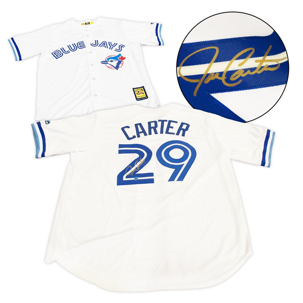 Joe Carter Toronto Blue Jays Autographed Signed Vintage Cooperstown Jersey