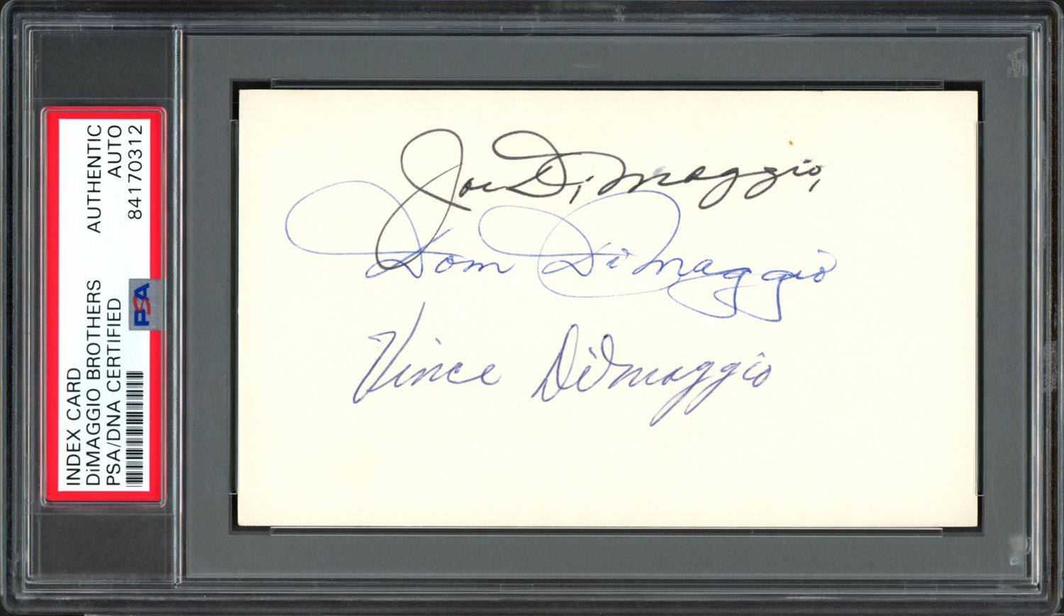 Joe Dimaggio PSA Authentic Auto New York Yankees 