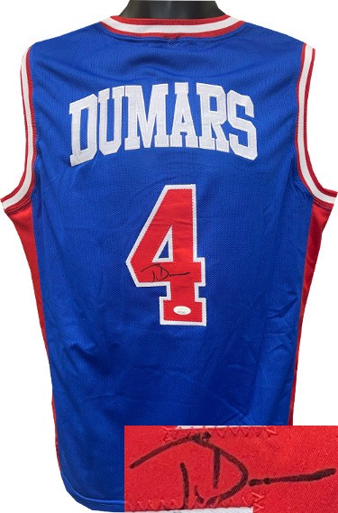 JOE DUMARS AUTOGRAPHED DETROIT PISTONS JERSEY JSA