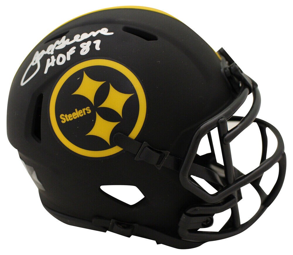 Joe Greene Autographed Signed Pittsburgh Steelers Eclipse Mini Helmet  Beckett