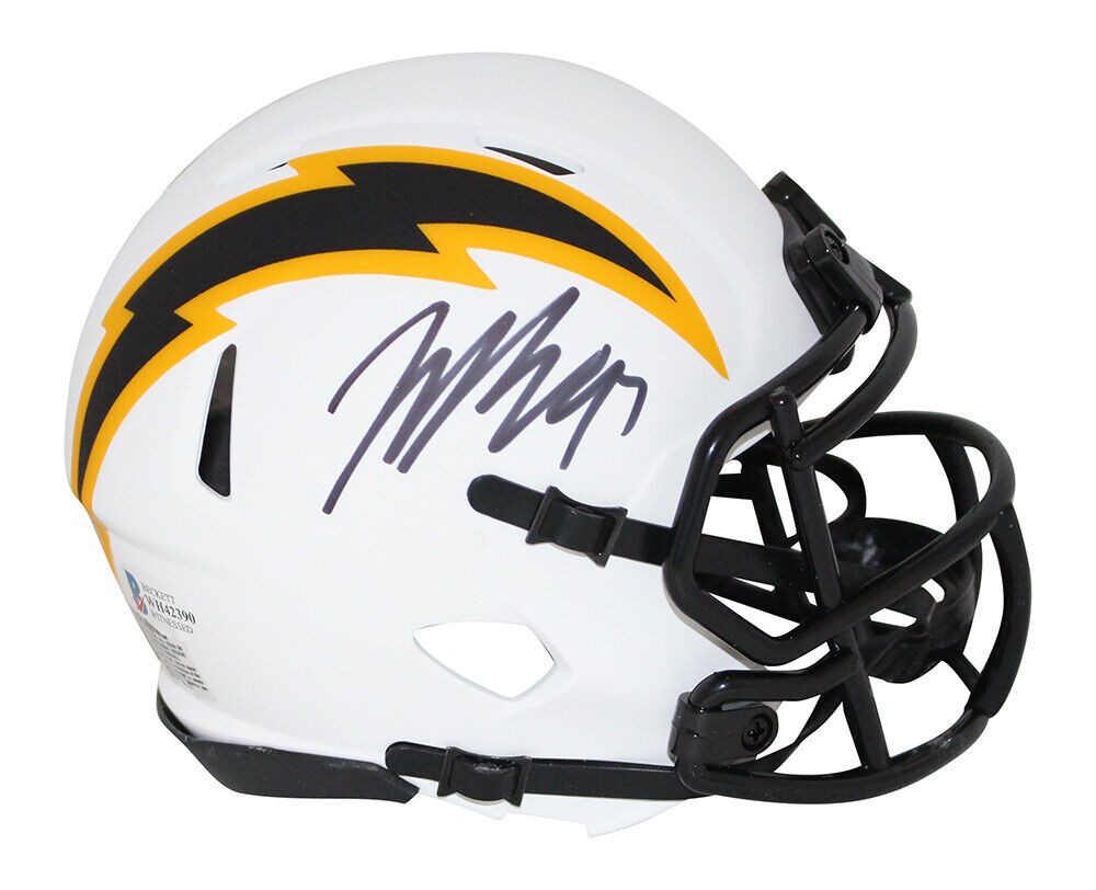 Joey Bosa Autographed Signed Los Angeles Chargers Lunar Mini Helmet Beckett