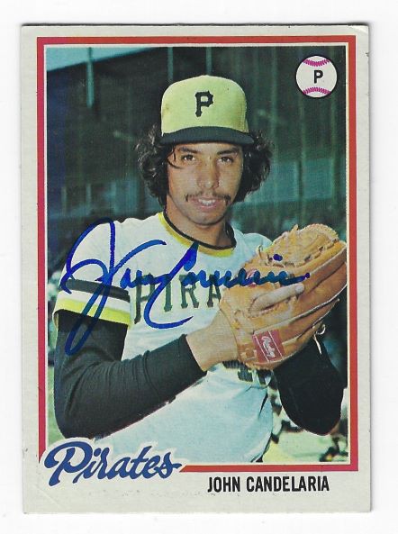 John Candelaria autographed baseball card (Pittsburgh Pirates