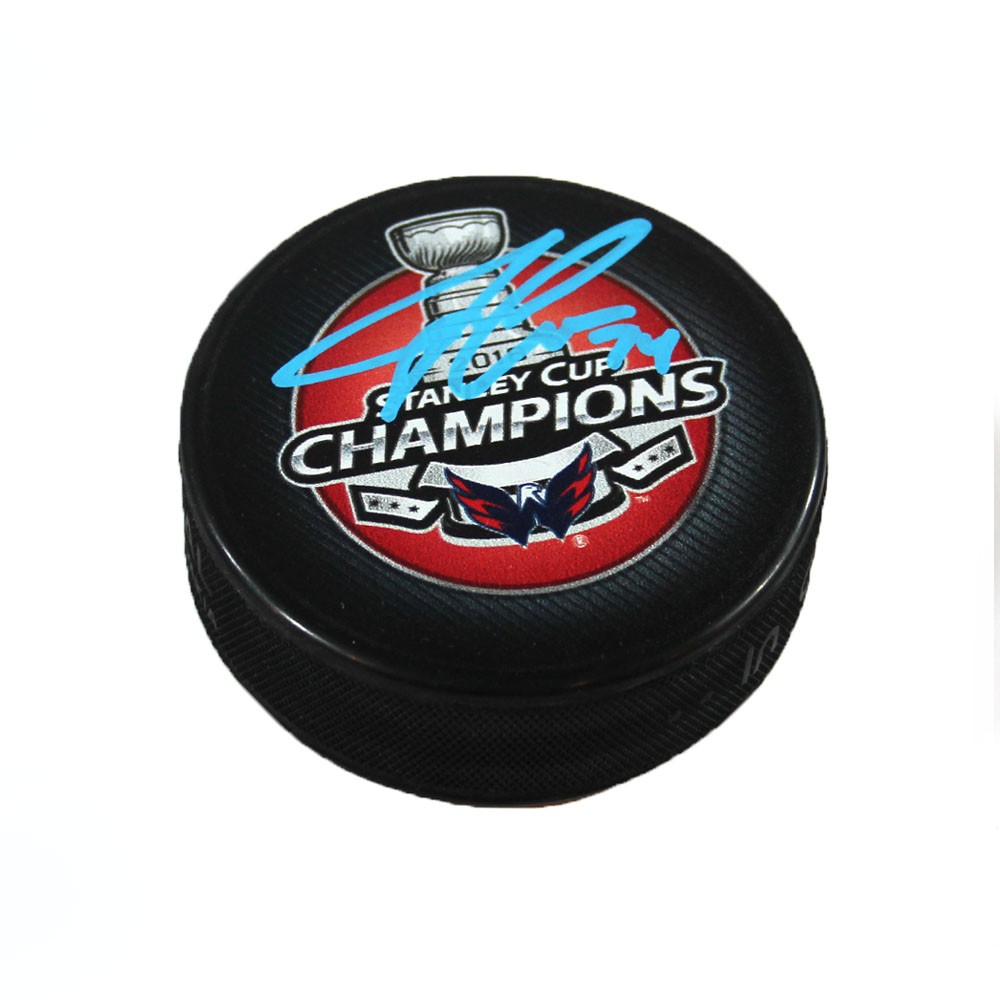 John Carlson Washington Capitals Autographed Signed 18 Stanley Cup Champions Hockey Puck John Carlson Washington Capitals Autographed Signed 18 Stanley Cup Champions Hockey Puck
