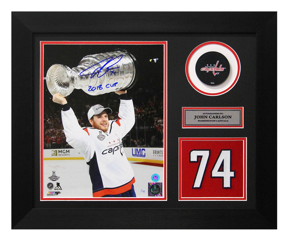 Inscribed 2018 Cup Jersey 20x24 Frame /18
