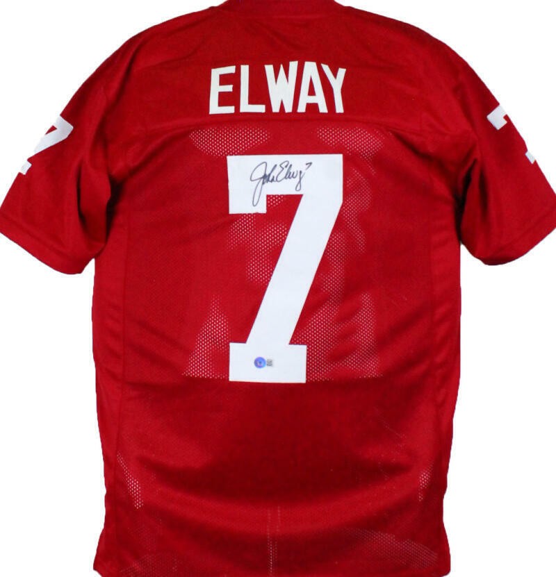 John Elway Autographed Framed Jerseys