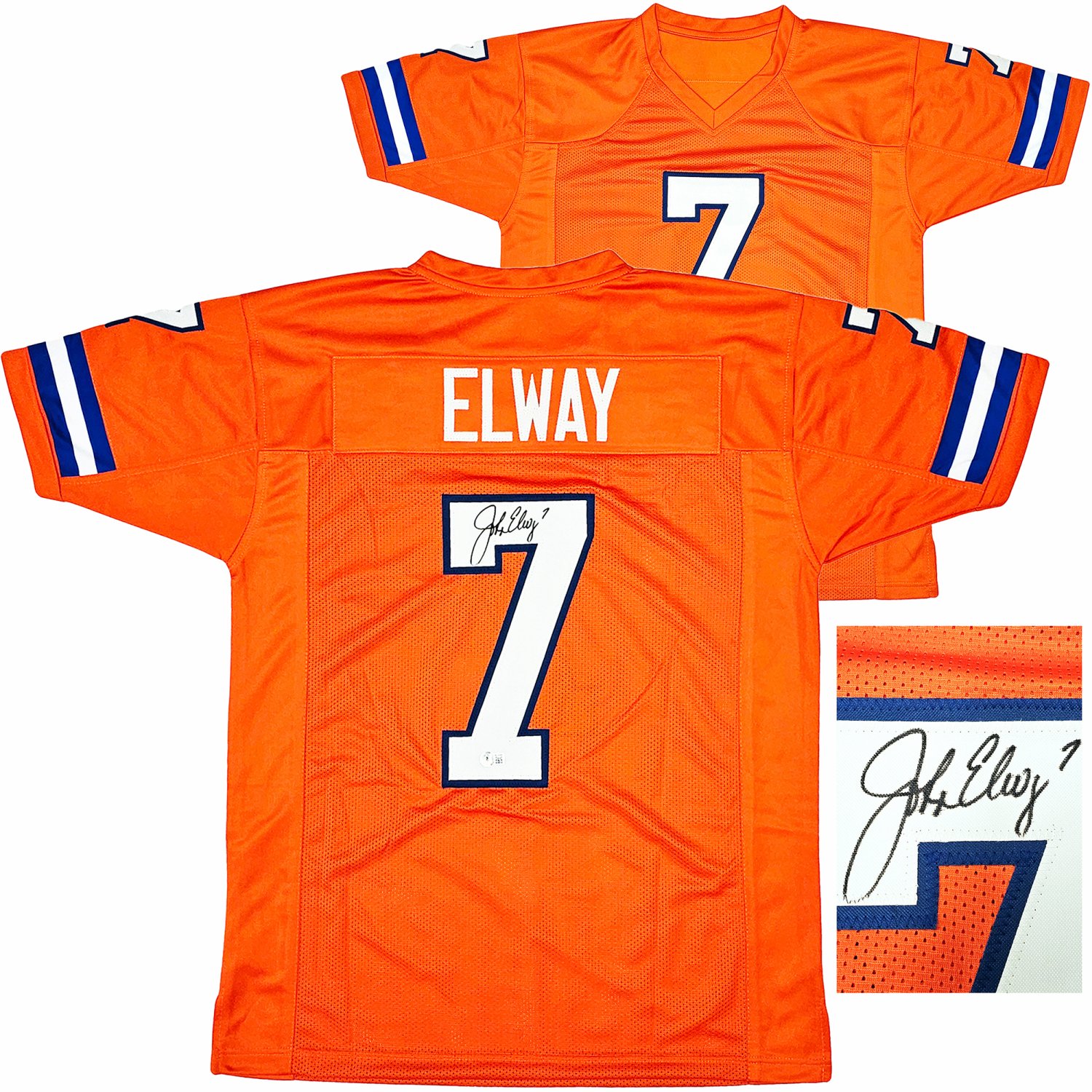 John Elway Autographed and Framed Denver Broncos Jersey