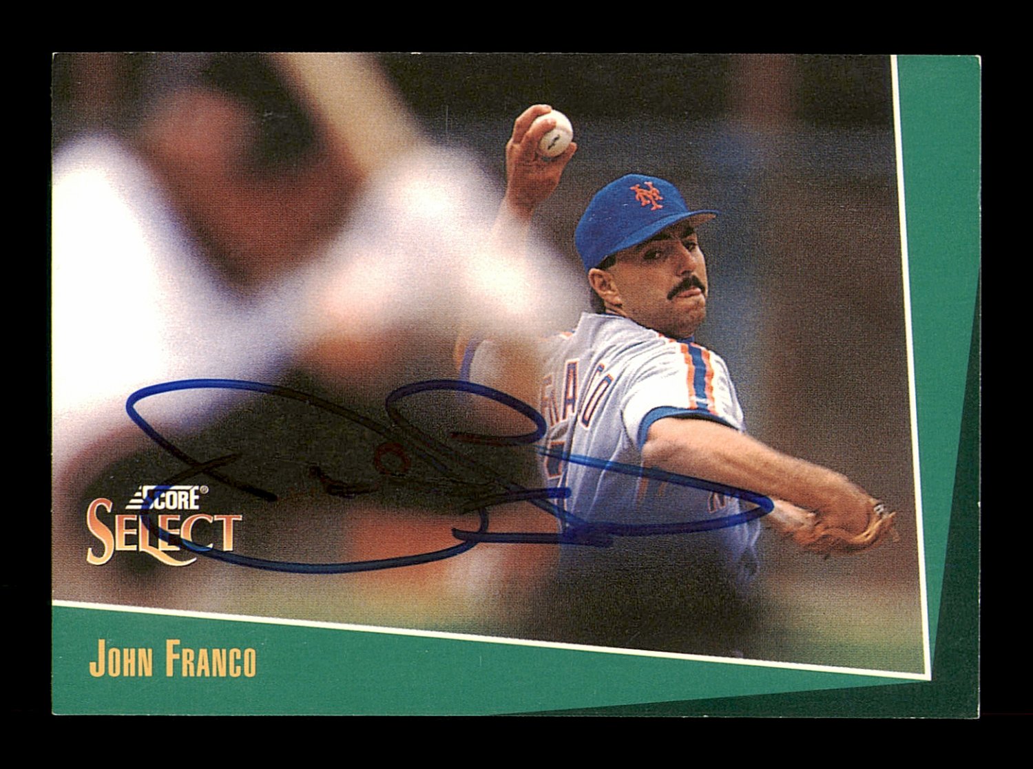 John Franco Autographed Signed 1993 Score Select Card #167 New York Mets  #183978