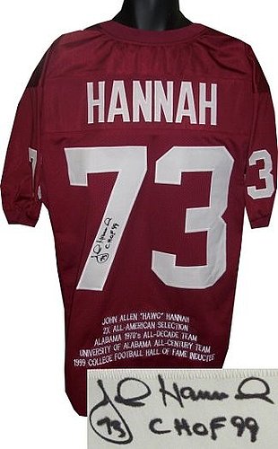 john hannah jersey