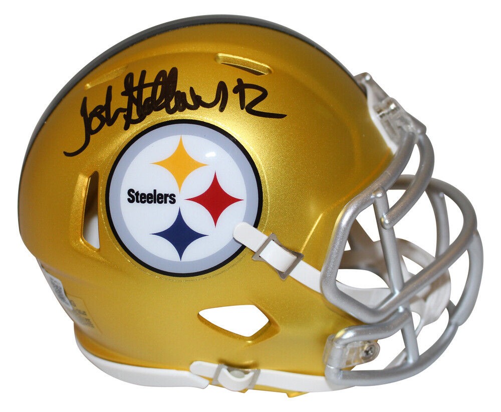 John Stallworth Autographed Signed Pittsburgh Steelers Blaze Mini Helmet  Beckett