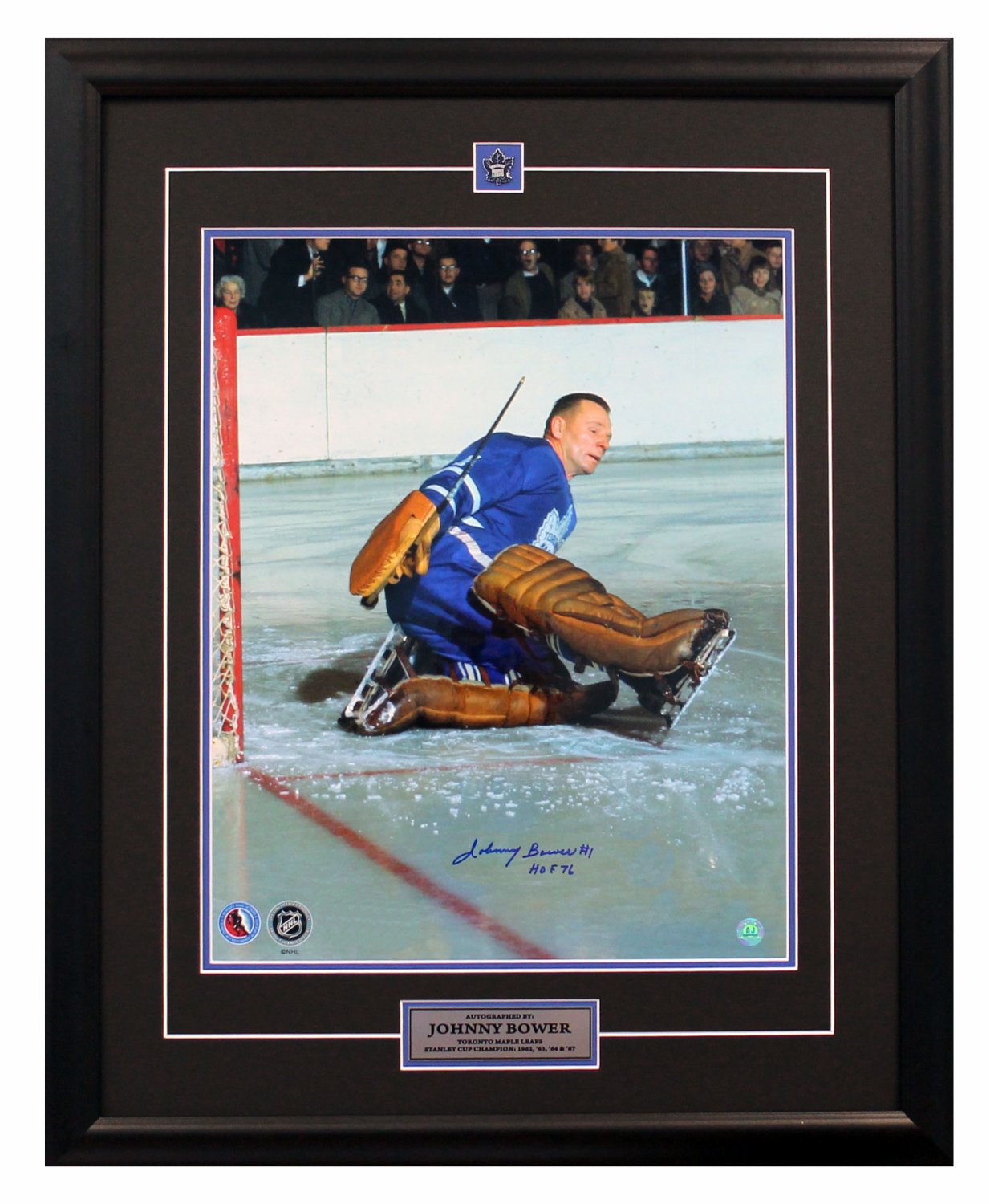 Johnny Bower Toronto Maple Leafs Autographed Signed Goalie Pad Save Add 249 Today Only