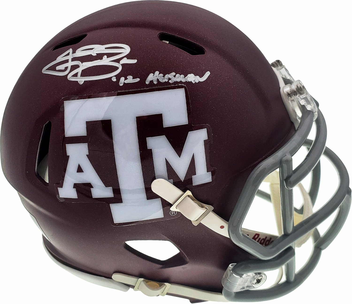 Johnny Manziel Autographed And Framed Maroon Texas A&M