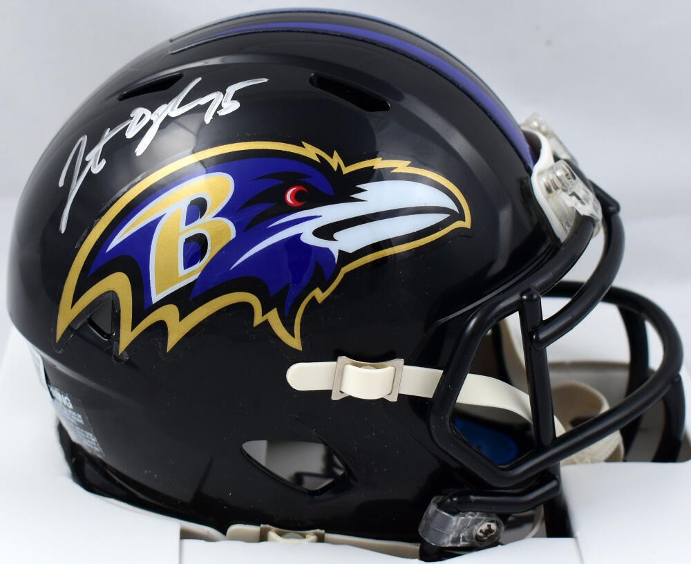 Jonathan Ogden Autographed Signed Baltimore Ravens Speed Mini Helmet-  Beckett W Holo