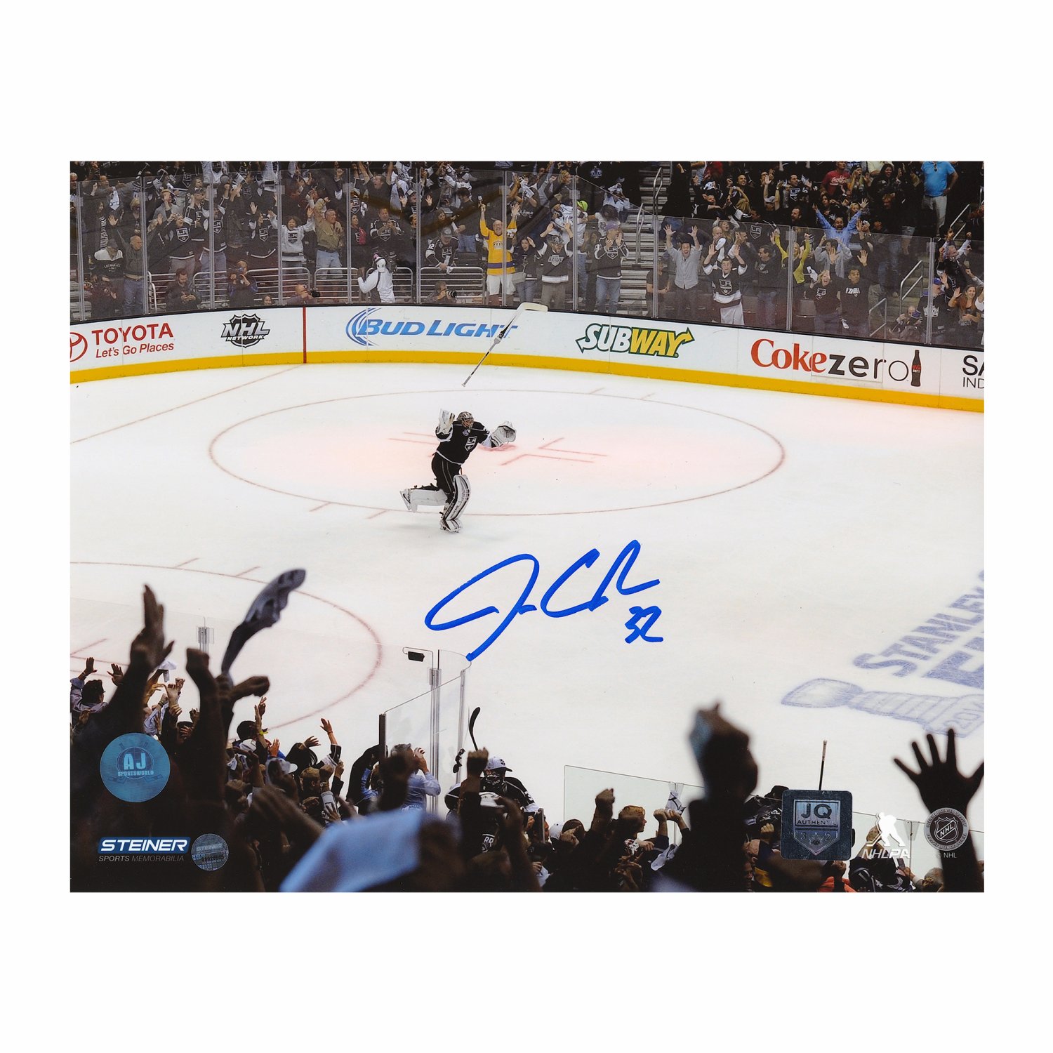 Jonathan Quick Signed 2014 Los Angeles Kings Stanley Cup Jersey