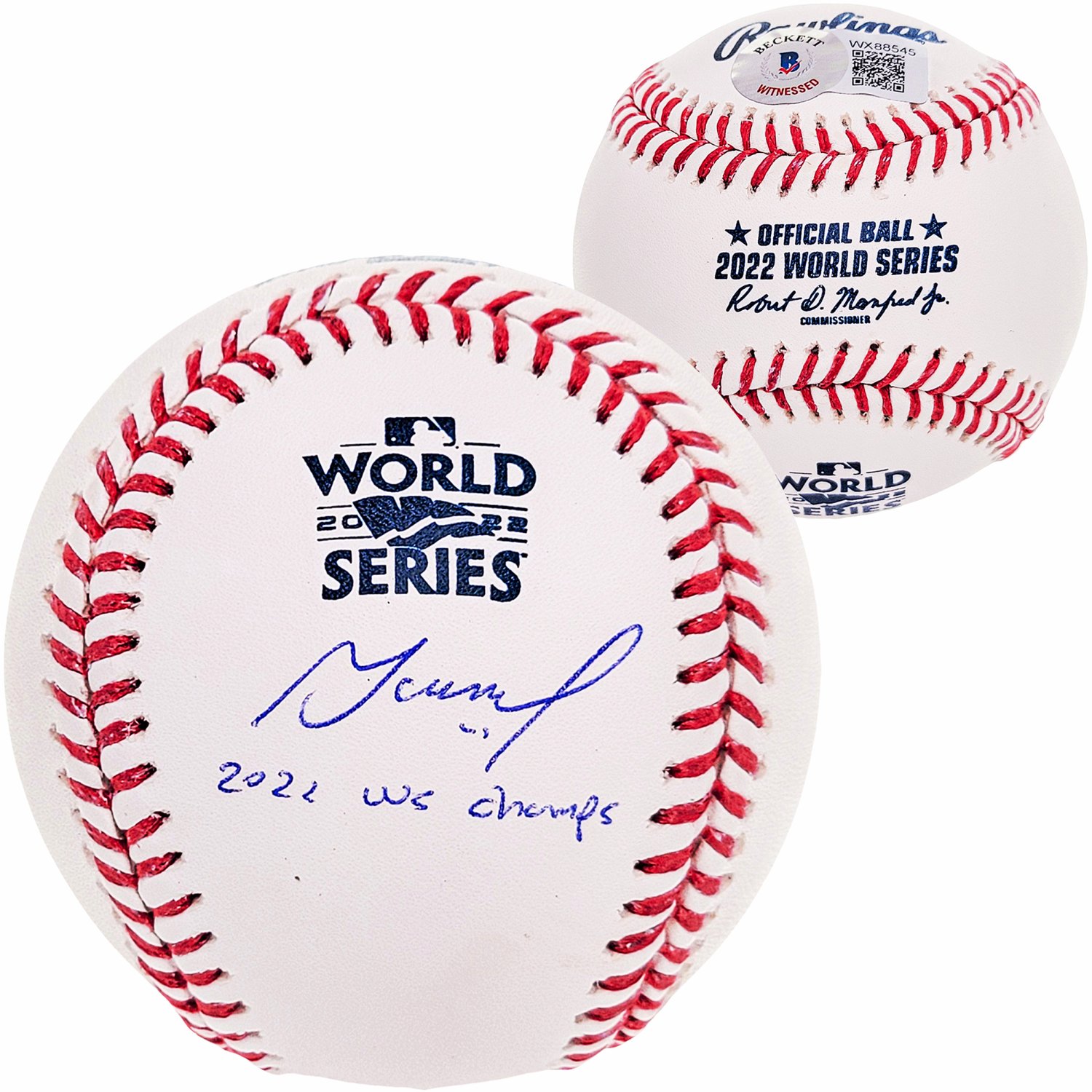 Jose Altuve Autographed Signed Official 2022 World Series Logo MLB Baseball  Houston Astros 22 Ws Champs Beckett Beckett Witness