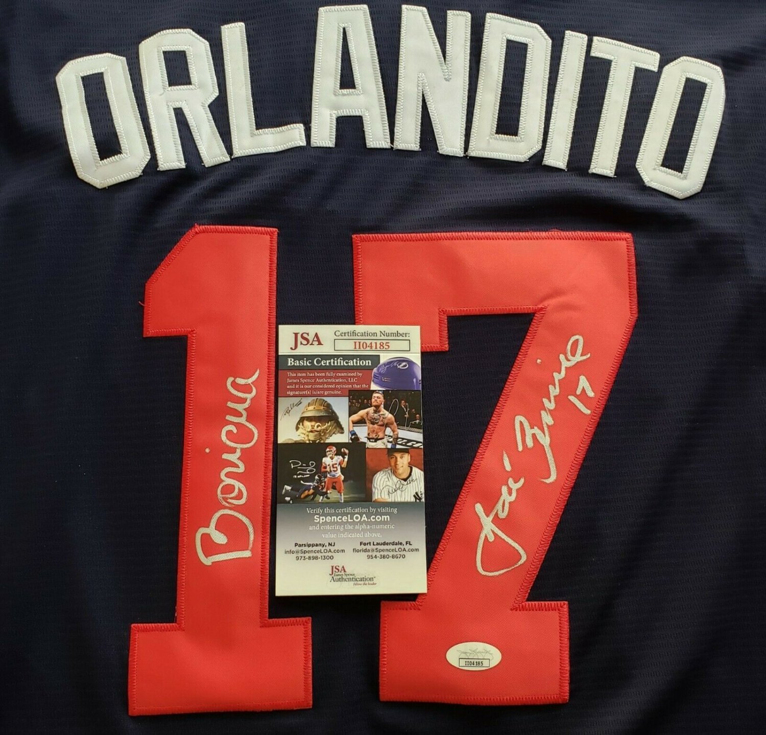 Jose Berrios Autographed Signed Twins Nickname Jersey Size Xl With Inscription Boricua Jsa