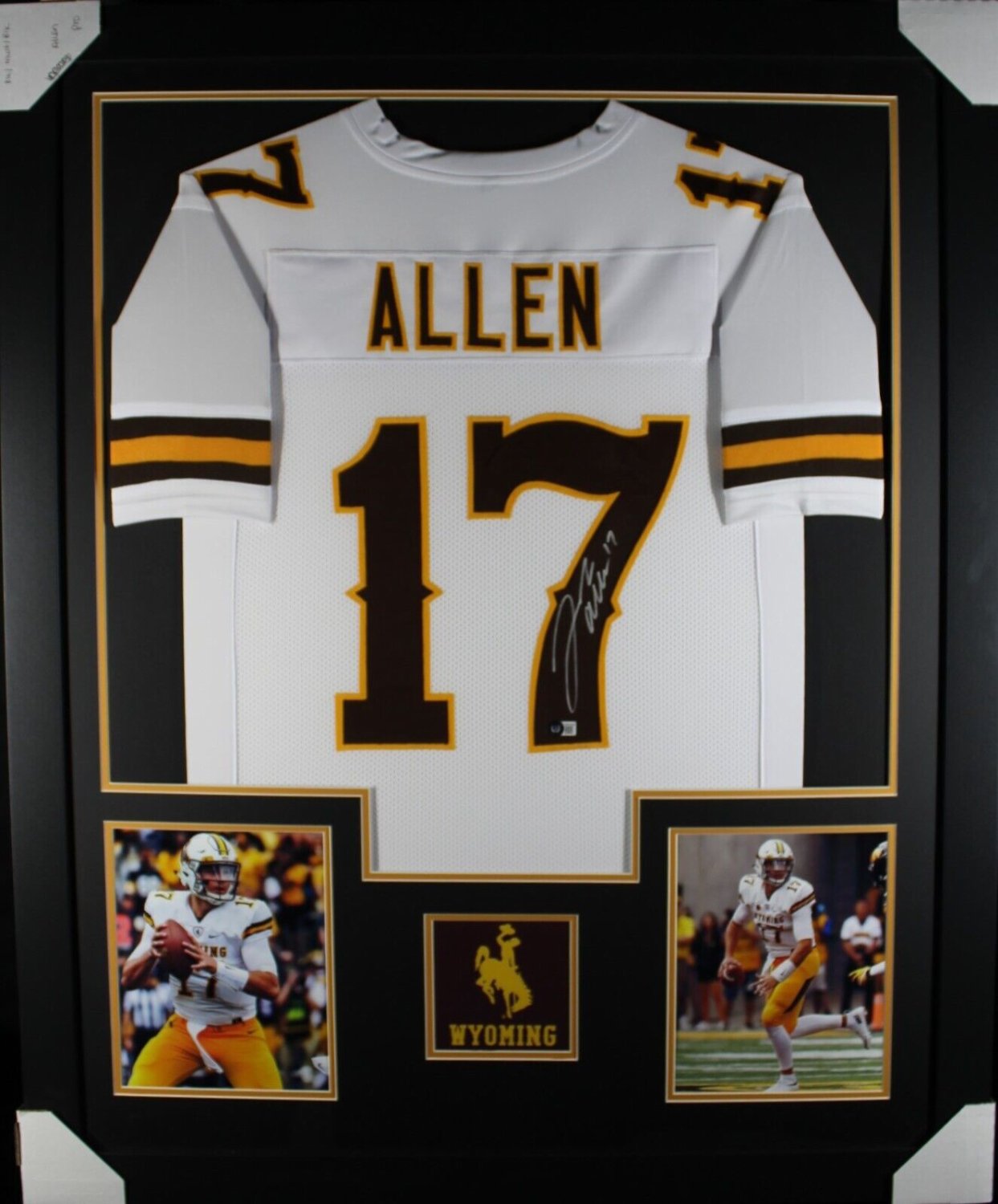 Josh Allen Autographed Signed (Wyoming White Tower) Framed Jersey Beckett