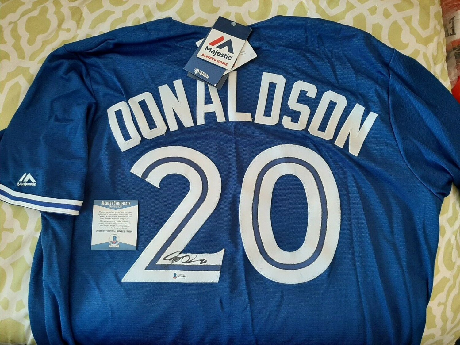 donaldson signed jersey