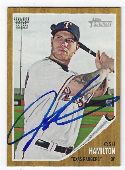 Josh Hamilton Autographed Texas Rangers Authentic Jersey