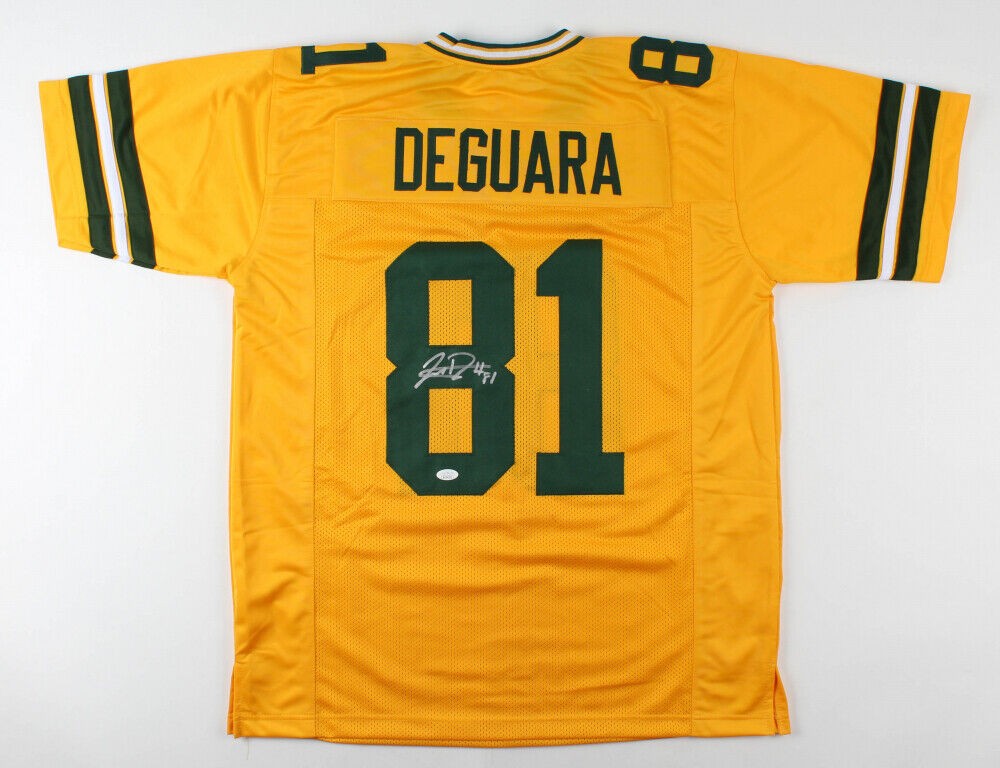 Josiah Deguara Autographed Signed Green Bay Packers Throwback Jersey (JSA  Rd Pk