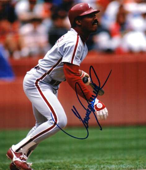 Juan Samuel Autographed Signed Photo Philadelphia Phillies