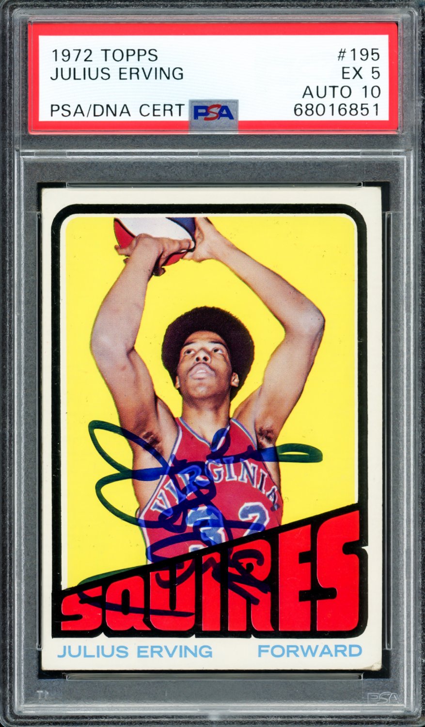 Julius Erving Autographed and Framed Philadelphia 76ers Jersey