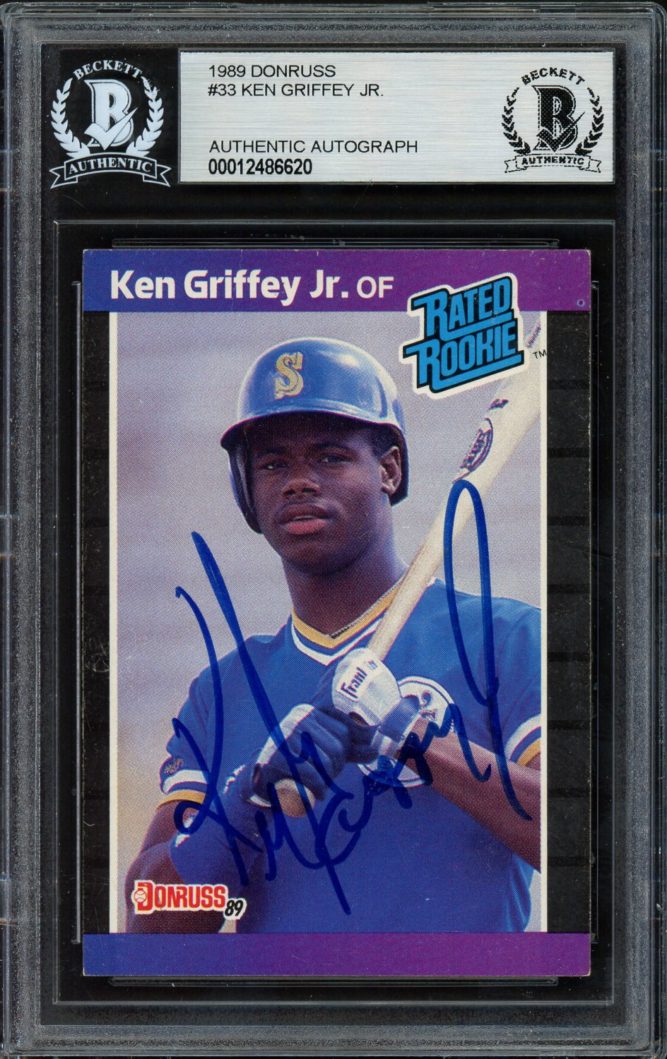 Ken Griffey Jr. Autographed Signed 1989 Donruss Rookie
