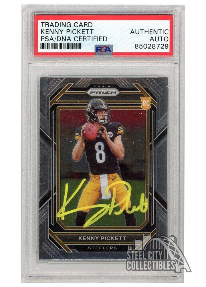 Kenny Pickett Autographed Signed 2022 Panini Prizm Autograph Rookie Card  #301 PSA/DNA (Yellow)