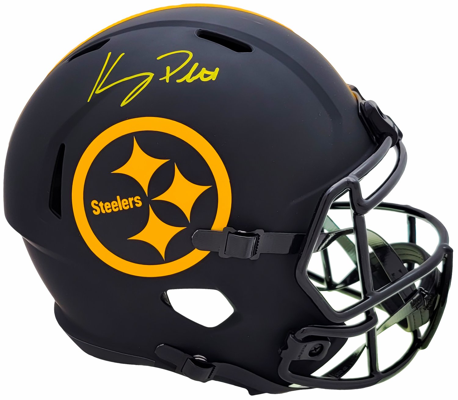 Kenny Pickett Autographed Signed Pittsburgh Steelers Eclipse Black Full  Size Replica Speed Helmet Beckett Beckett Witness