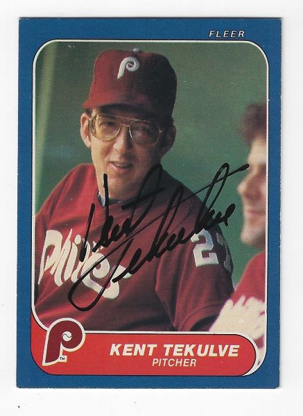 Kent Tekulve Autographed Photo