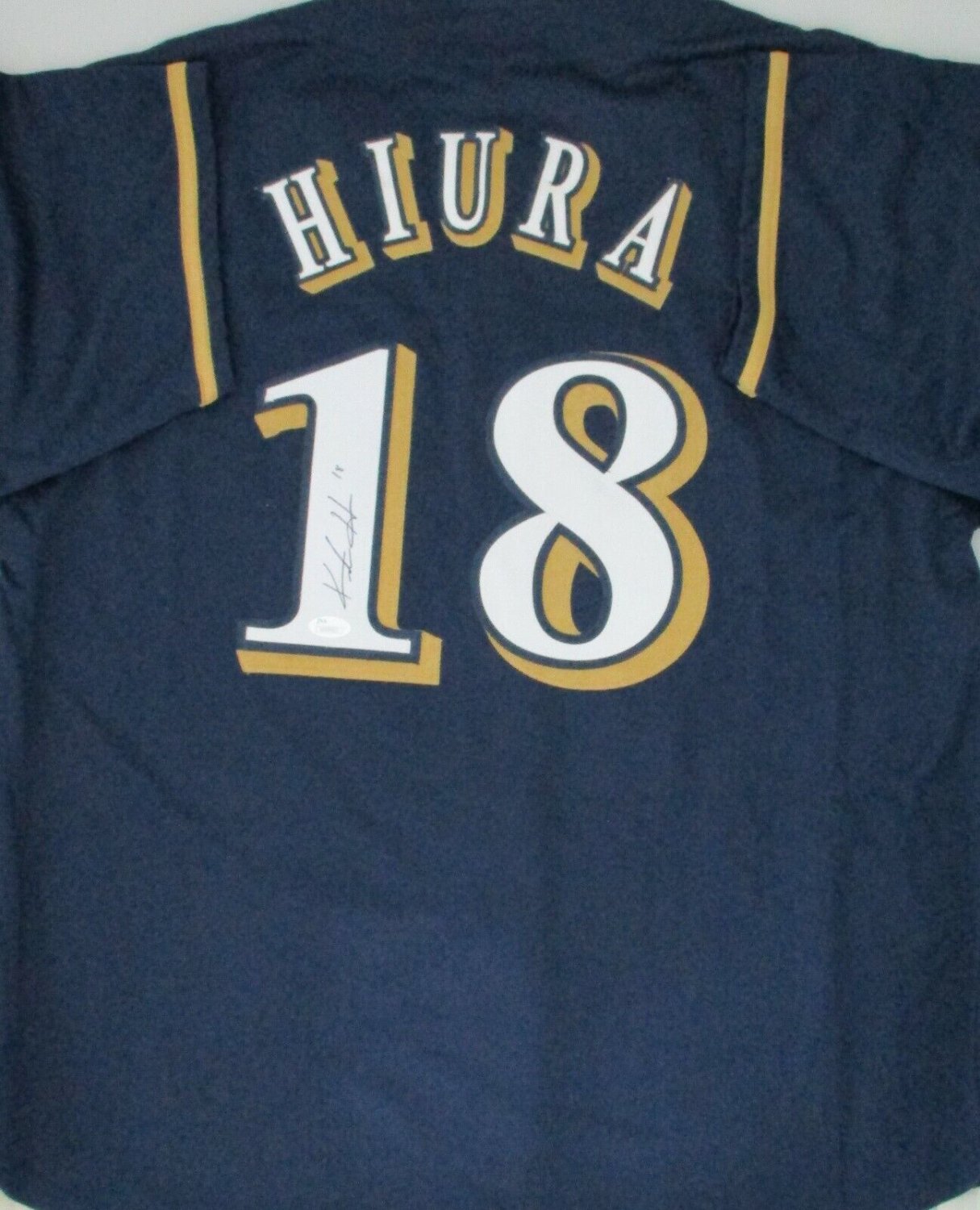 Keston Hiura Autographed Signed Brewers #18 Custom Replica White